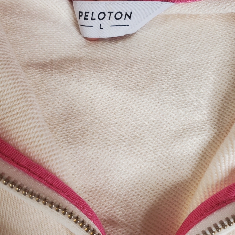 Peloton Ombre Half Zip Large Pink Pullover Sweatshirt #224 - Picture 4 of 7